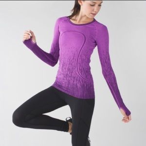 Lululemon Swiftly Tech Purple Long Sleeve Size 8